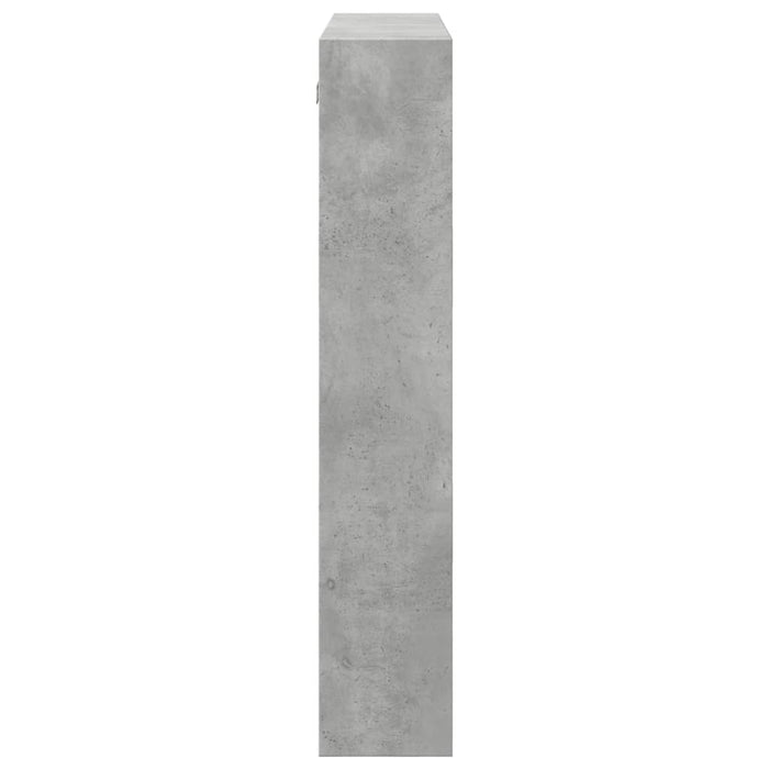 Armadietto a Muro Grigio Cemento 80x15x80 cm Legno Multistrato 854547