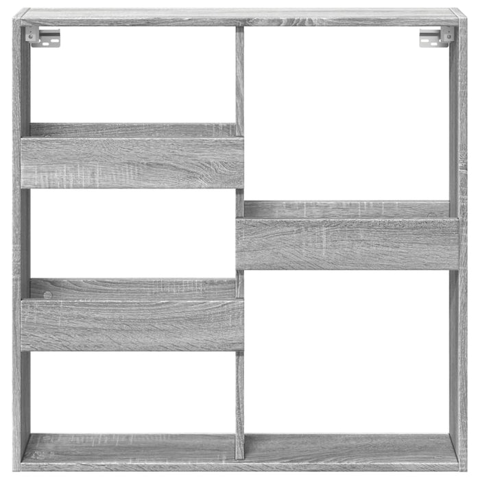 Armadietto a Muro Grigio Sonoma 80x15x80cm in Legno Multistrato 854549