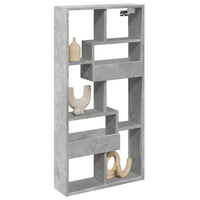 vidaXL Armadietto a Muro Grigio Cemento 50x15x100 cm in Truciolato