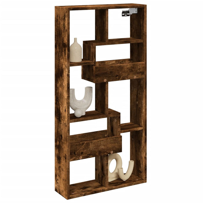 vidaXL Armadietto a Muro Rovere Fumo 50x15x100 cm in Truciolato