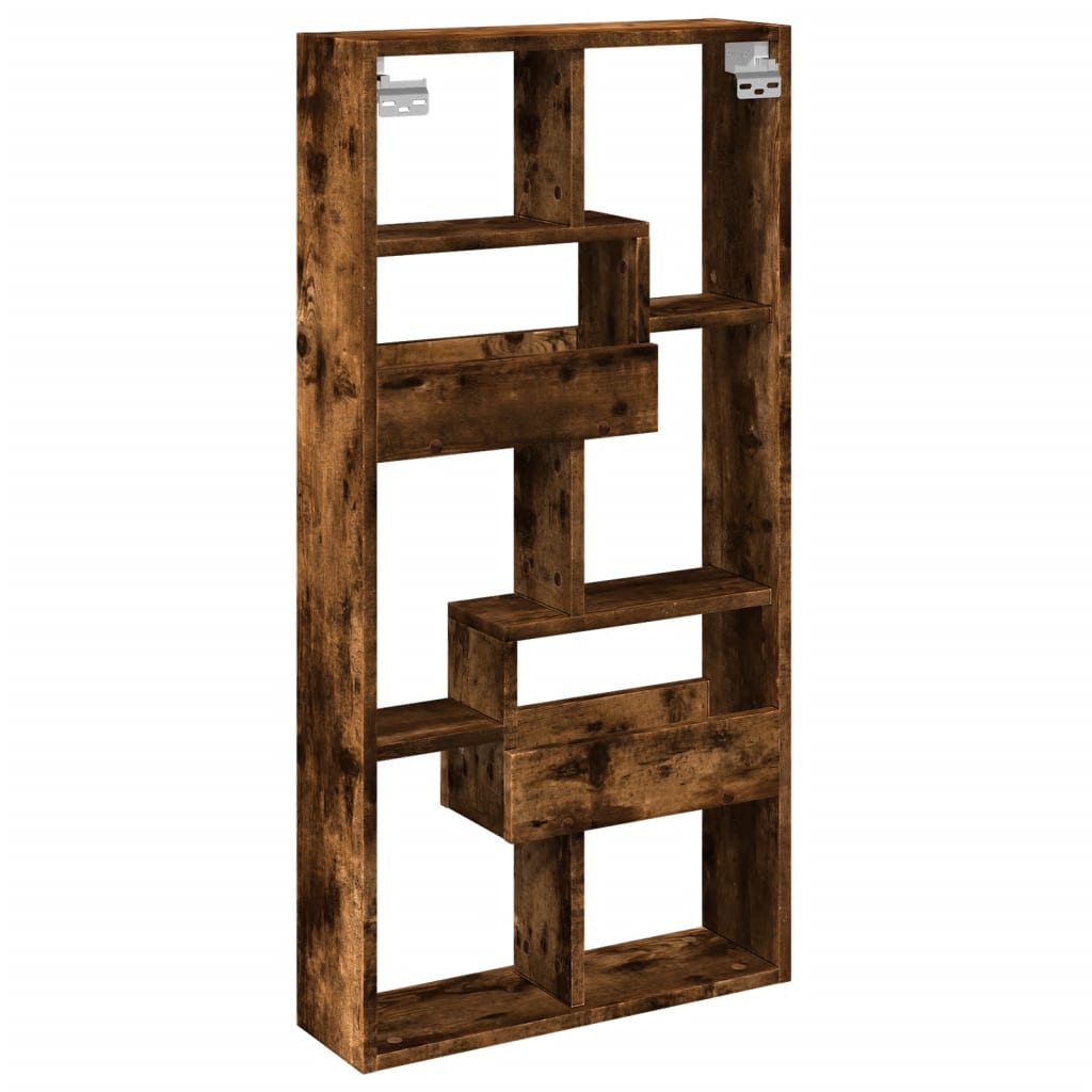 vidaXL Armadietto a Muro Rovere Fumo 50x15x100 cm in Truciolato