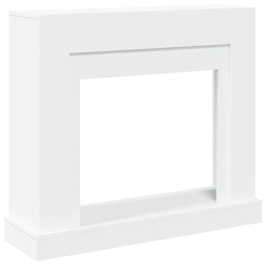 vidaXL Cornice per Camino Bianca 100x30x87,5 cm in Truciolato