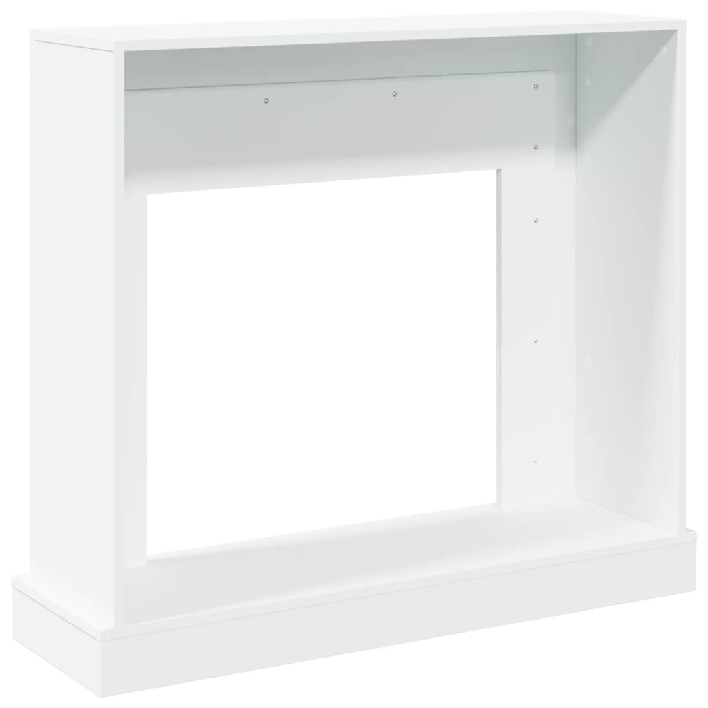 vidaXL Cornice per Camino Bianca 100x30x87,5 cm in Truciolato