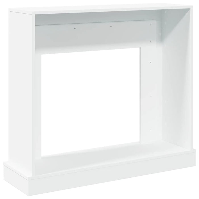 vidaXL Cornice per Camino Bianca 100x30x87,5 cm in Truciolato