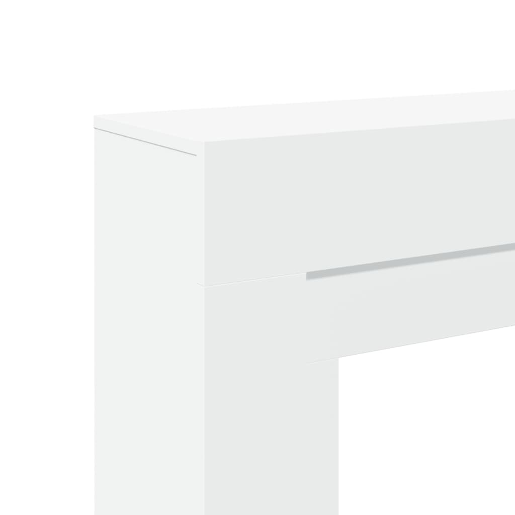 vidaXL Cornice per Camino Bianca 100x30x87,5 cm in Truciolato