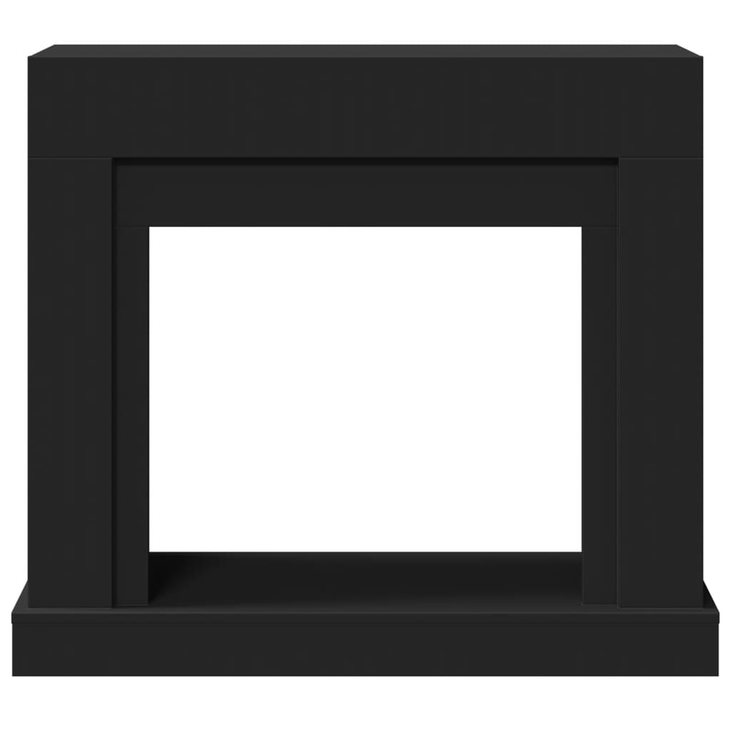 Cornice per Camino Nera 100x30x87,5 cm in Truciolato 854563