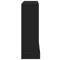 vidaXL Cornice per Camino Nera 100x30x87,5 cm in Truciolato