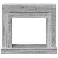 Cornice per Camino Grigio Sonoma 100x30x87,5 cm in Truciolato 854567