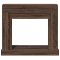 Cornice per Camino Rovere Marrone 100x30x87,5 cm in Truciolato 854568