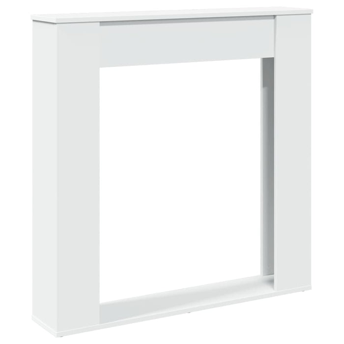 Cornice per Camino Bianca 100x20x100 cm in Truciolato 854571