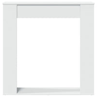 Cornice per Camino Bianca 100x20x100 cm in Truciolato