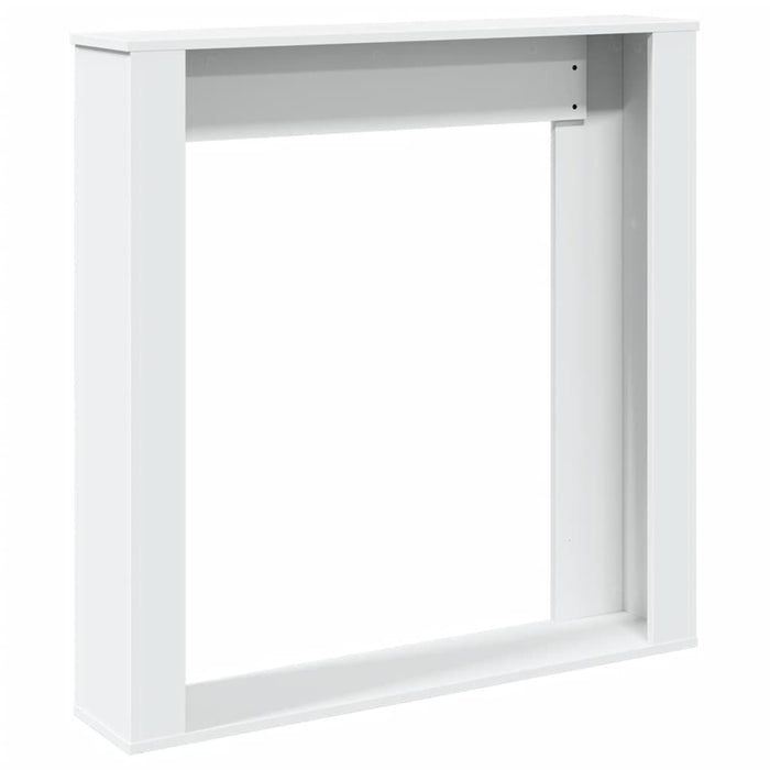 Cornice per Camino Bianca 100x20x100 cm in Truciolato 854571