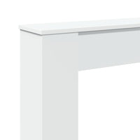 Cornice per Camino Bianca 100x20x100 cm in Truciolato