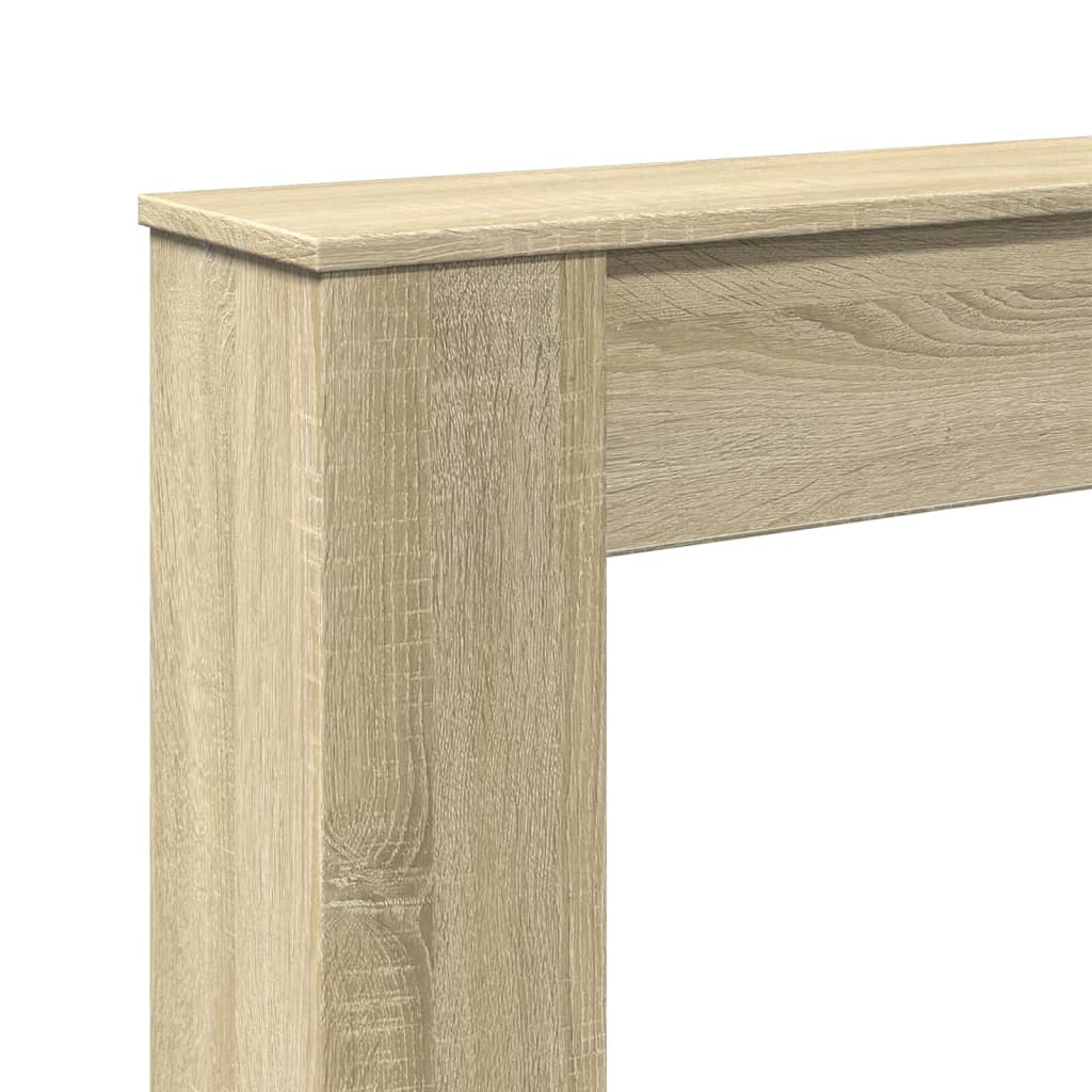 Cornice per Camino Rovere Sonoma 100x20x100 cm in Truciolato