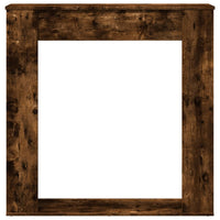 Cornice per Camino Rovere Fumo 100x20x100 cm in Truciolato 854575