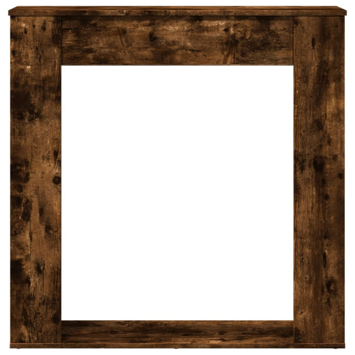 Cornice per Camino Rovere Fumo 100x20x100 cm in Truciolato 854575