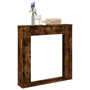 vidaXL Cornice per Camino Rovere Fumo 100x20x100 cm in Truciolato