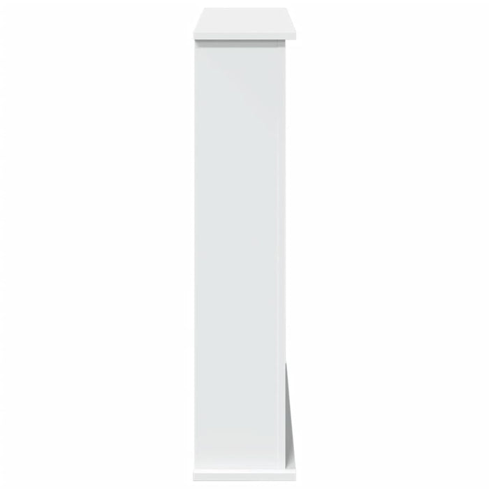 vidaXL Cornice per Camino Bianca 75x20x87,5 cm in Truciolato