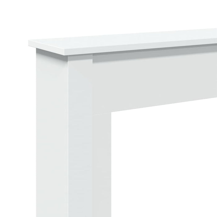 Cornice per Camino Bianca 75x20x87,5 cm in Truciolato 854580