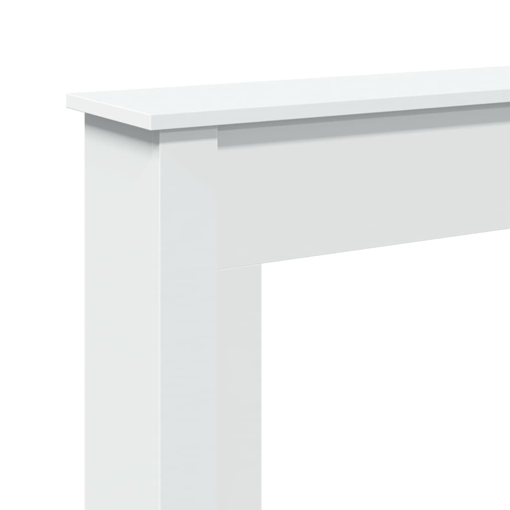 vidaXL Cornice per Camino Bianca 75x20x87,5 cm in Truciolato