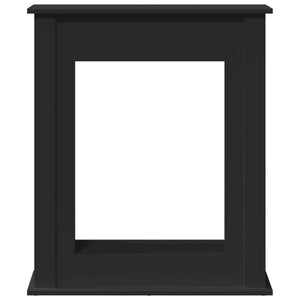 Cornice per Camino Nera 75x20x87,5 cm in Truciolato 854581