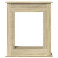 Cornice per Camino Rovere Sonoma 75x20x87,5 cm in Truciolato 854582