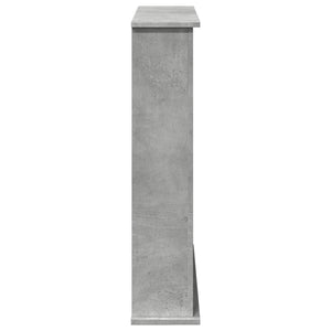 vidaXL Cornice per Camino Grigio Cemento 75x20x87,5 cm in Truciolato