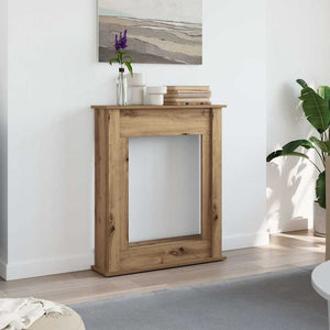 Cornice per Camino-Rivestimento per Camino Rovere Artigianale 75x20x87,5 cm Truciolato