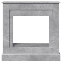Cornice per Camino Grigio Cemento 90x30x90 cm in Truciolato