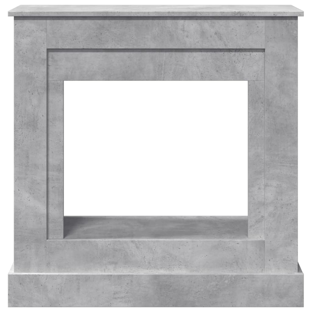 Cornice per Camino Grigio Cemento 90x30x90 cm in Truciolato 854592