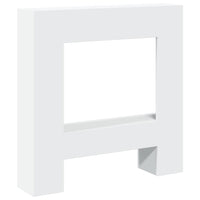 Cornice per Camino Bianca 81x18x82 cm in Truciolato 854598