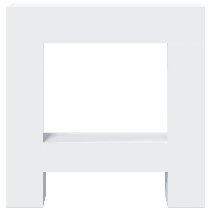 Cornice per Camino Bianca 81x18x82 cm in Truciolato 854598