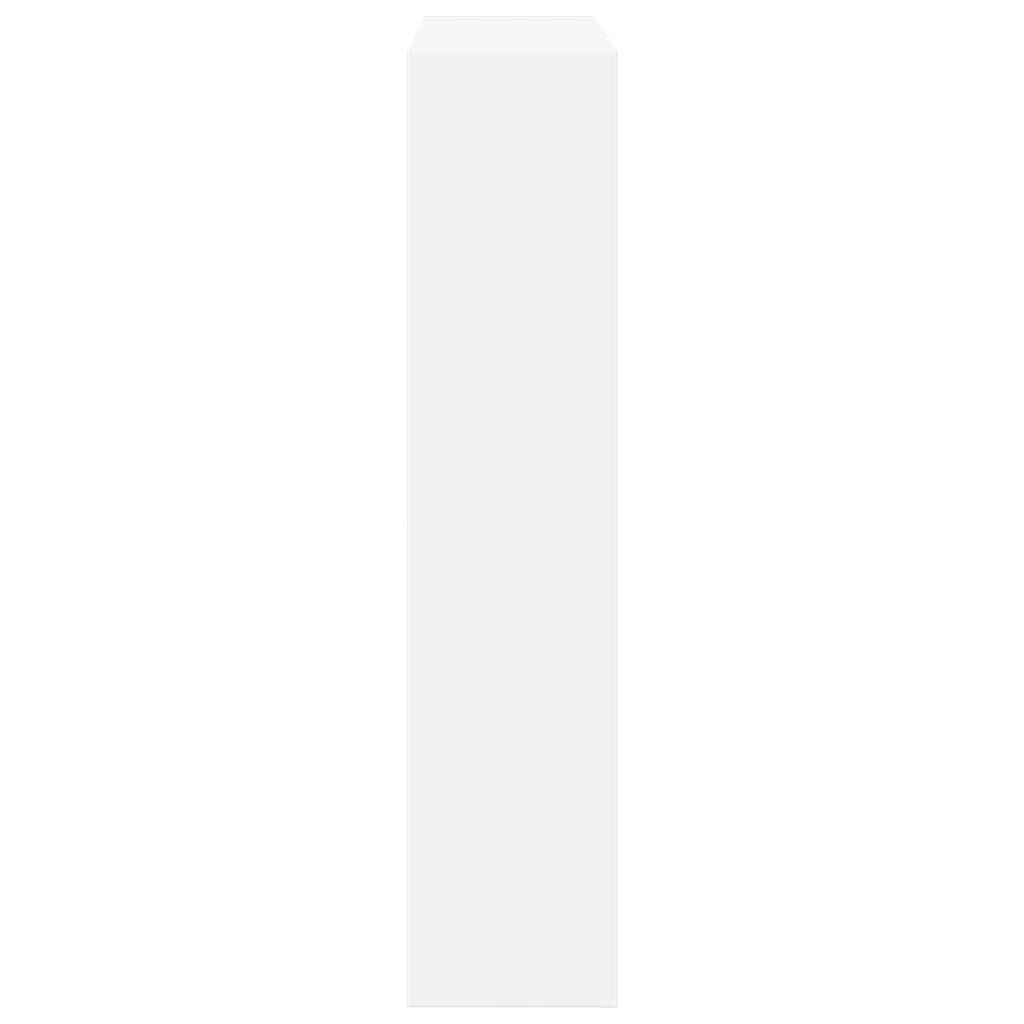 Cornice per Camino Bianca 81x18x82 cm in Truciolato 854598