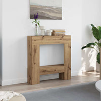 vidaXL Cornice per Camino Rovere Artigianale 81x18x82 cm Truciolato