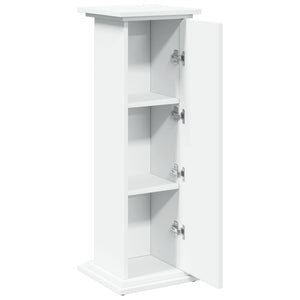 vidaXL Supporto Espositivo Portaoggetti Bianco 31x30x90 cm Truciolato