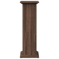 vidaXL Espositore con Portaoggetti Rovere Marrone 31x30x90 Truciolato