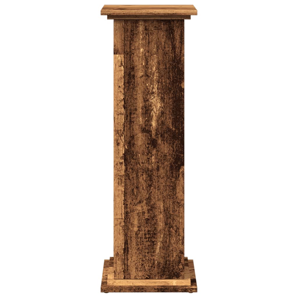 Espositore con Portaoggetti Legno Antico 31x30x90 cm Truciolato 854614