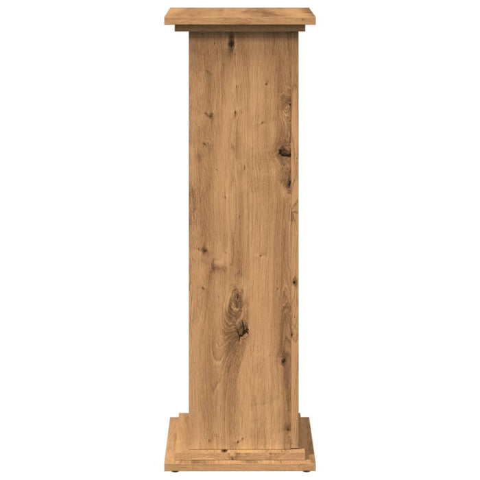 Espositore Portaoggetti Rovere Artigianale 31x30x90 Truciolato