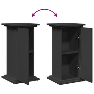 Supporto Espositivo Portaoggetti Nero 31x30x60 cm Truciolato 854617