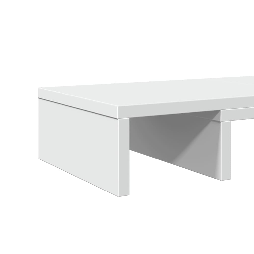 Supporto per monitor tavolo mobile scrivania regolabile in legno ingegnerizzato bianco 02_0044965