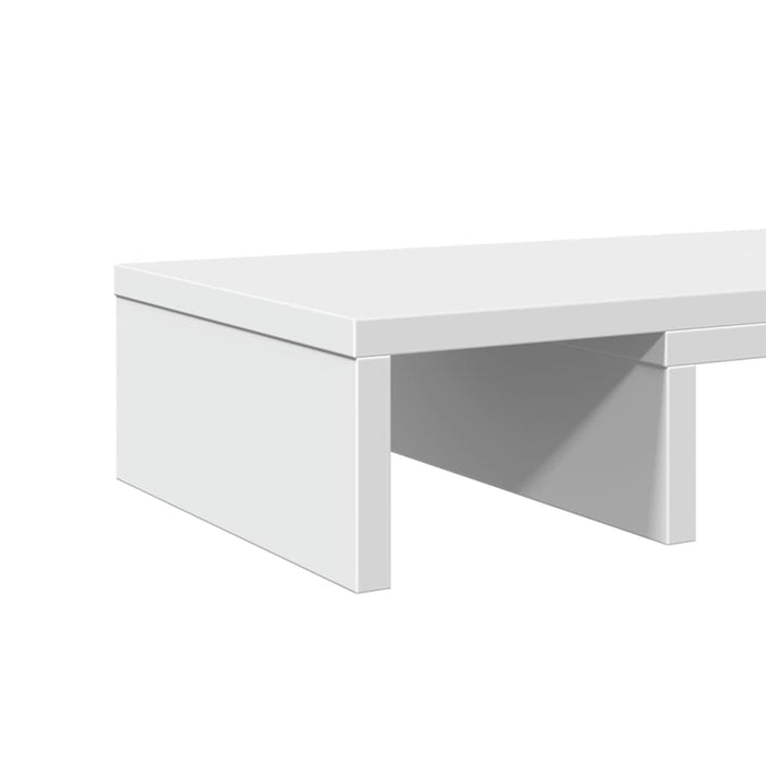 Supporto per monitor tavolo scrivania regolabile in legno ingegnerizzato bianco 02_0045016