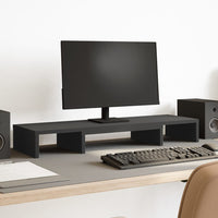 Supporto Monitor Regolabile Nero 80x24x10,5 cm in Truciolato 854635