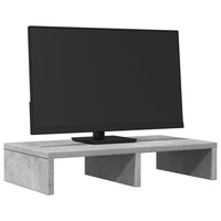Supporto per Monitor Grigio Cemento 50x27x10 cm in Truciolato 854646
