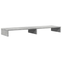 Supporto per monitor tavolo da scrivania mobile 100 x 27 x 10 cm legno ingegnerizzato grigio 02_0044834