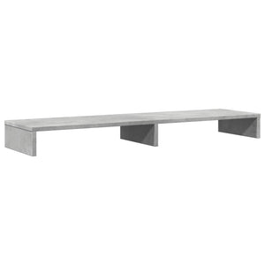Supporto per monitor tavolo da scrivania mobile 100 x 27 x 10 cm legno ingegnerizzato grigio 02_0044834