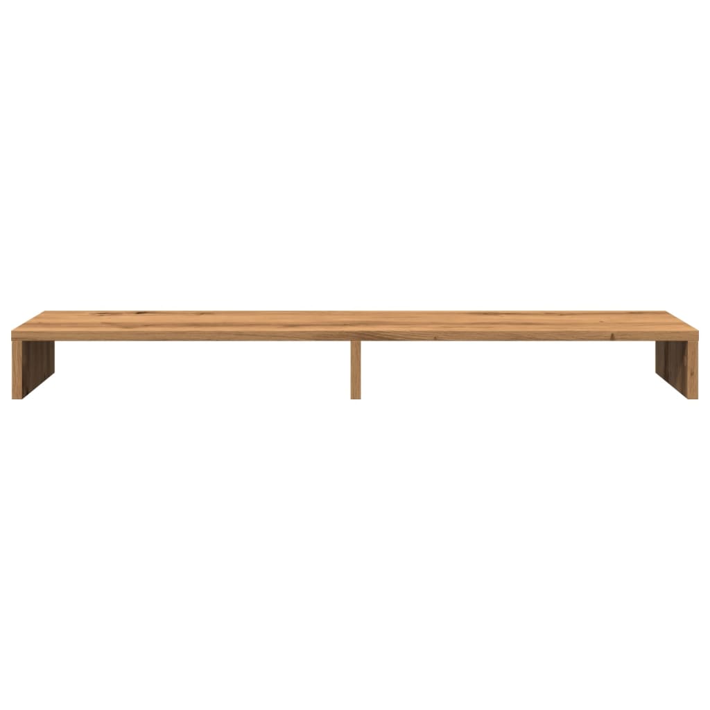 Supporto per monitor da tavolo mobile da ufficio fatto a mano 100 x 27 x 10 cm legno ingegnerizzato marrone 02_0044909