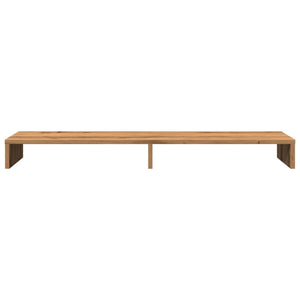 Supporto per monitor da tavolo mobile da ufficio fatto a mano 100 x 27 x 10 cm legno ingegnerizzato marrone 02_0044909