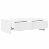 Supporto per monitor tavolo da scrivania con cassetti in legno ingegnerizzato bianco 02_0044935