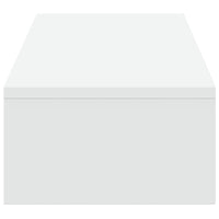 vidaXL Supporto Monitor con Cassetti Bianco 100x27x15 cm in Truciolato