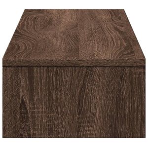 Supporto per monitor tavolo da scrivania con cassetti legno ingegnerizzato marrone 02_0044939